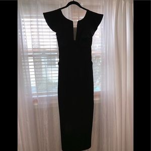 Midi dress with pockets